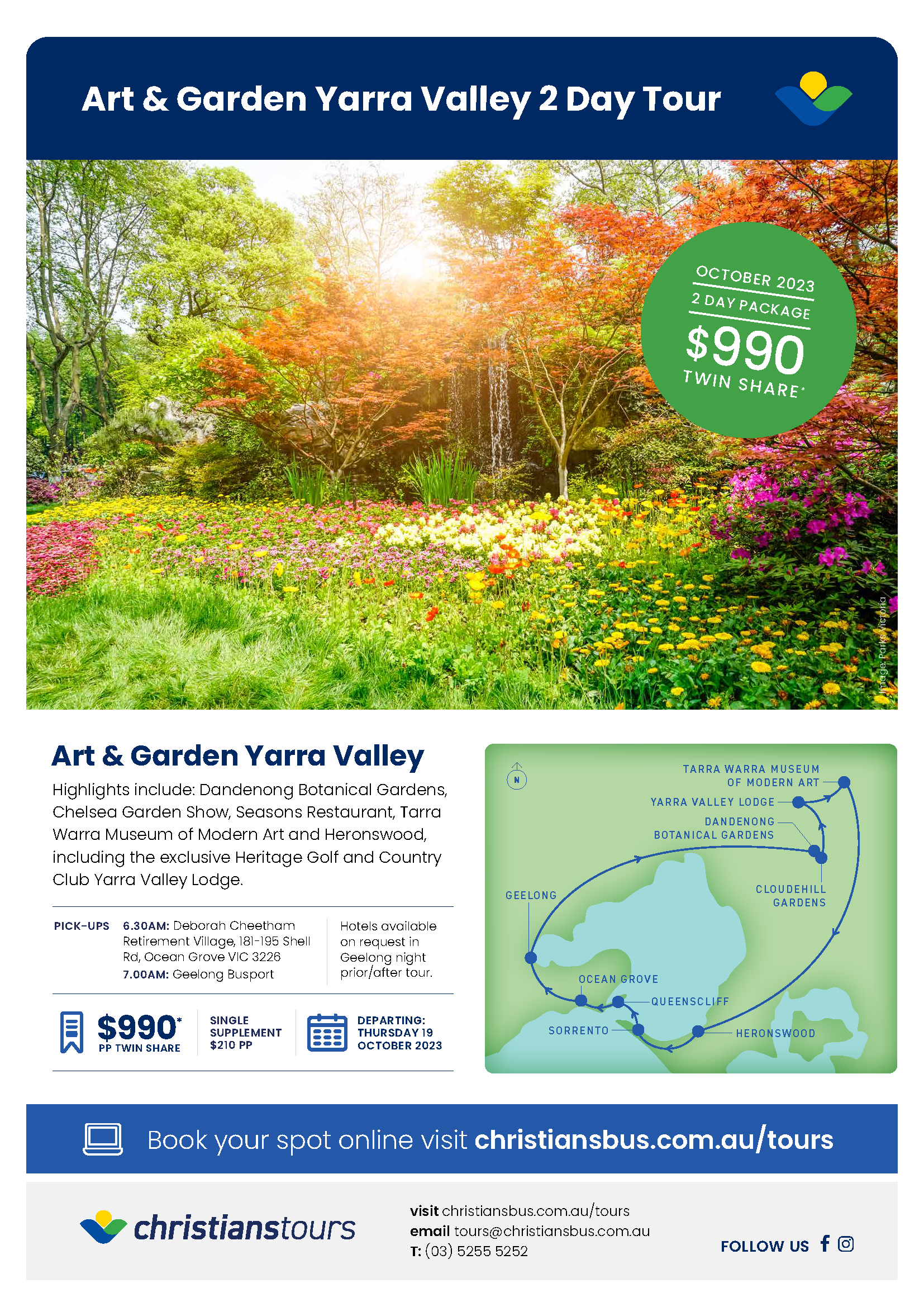 Christians Travel Yarra Valley 2 Day Tour